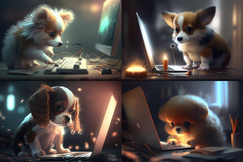 psić tipka na kompjuter, anime, glowing